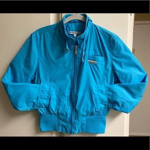 Sky Blue Vintage Members Only Bomber Jacket